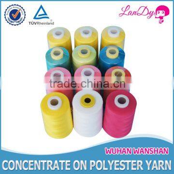 602 100% spun polyester color sewing thread
