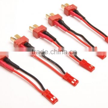 Male T-Plug Connector to JST Male Connector with 20AWG 5cm Wire for RC Power Supply