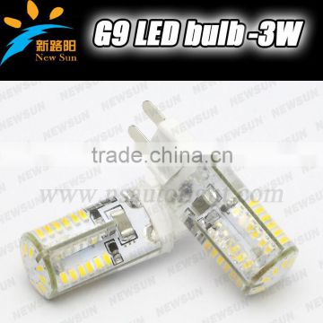 58smd3014 bulb led g9 bulb halogen replacement 3w 360degree beam angle super bright G9 LED