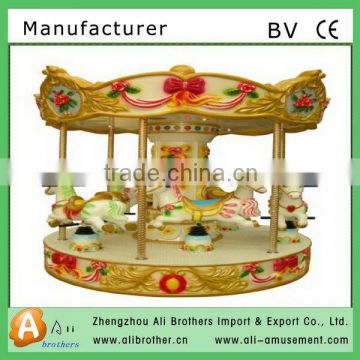 High quality and lower price mini carousel of amusement park rides 6 seats