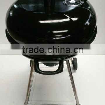Round kettle hot sale trolley charcoal barbecue grill