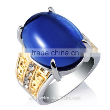 Unisex New Arrival Sapphire Bridal Jewelry 18k Gold Plated Ring for Women&Men Ring