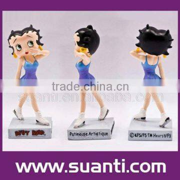 2015 New arrival wholesale beautitiful resin Betty boop figurine promotion gift