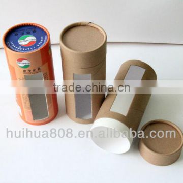 Cylinder Food Grade with window Paper Packaging Tube