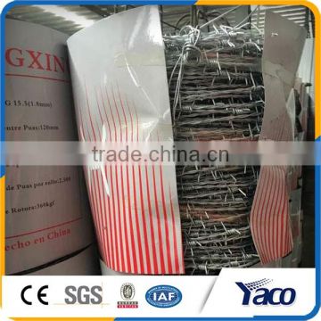 High strength long use life galvanized barbed wire for prison