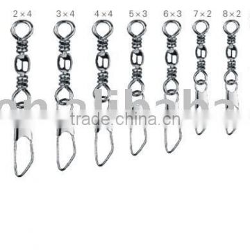 Barrel Swivel With Safety Snap,Fishing Clip Swivels