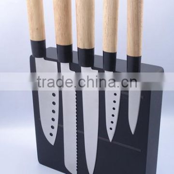 Magnetic knife Block with wooden handle Japanese kitchen knife set