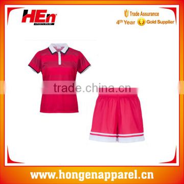 Hongen customized popular tennis wear china manufacture/Girls Tennis Outfits