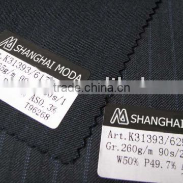blended worsted wool fabric w50/p50 moda-t146