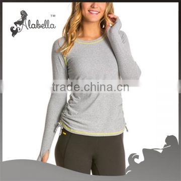 Wholesale Custom Ladies Yoga Clothes Custom Fitness Long Sleeve Sport Shirt