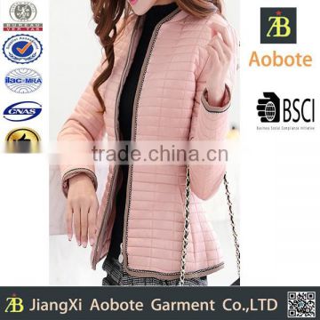 2015 Hot Sell Lady Outdoor Thin Suit Style Cotton Jacket