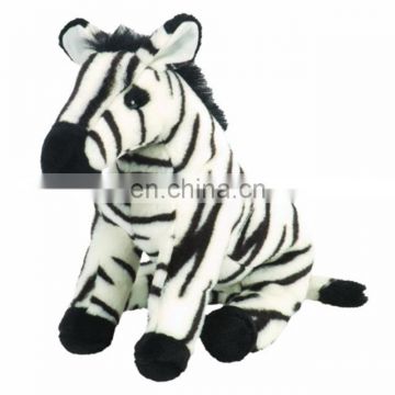 Zebra stuffed plush animal toy for kids promotional gift