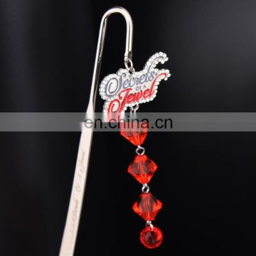 shiny jewel bookmark metal bookmark