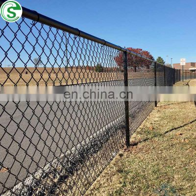 4FT chain link fence green cyclone wire fencing Competitive price