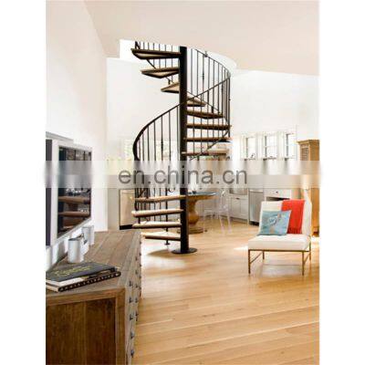 Oak wood stair treads for Spiral Stair Staircase