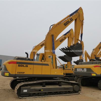 SDLG hydraulic excavators E6250F with 1.2M3 bucket good price