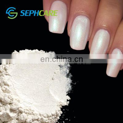 Sephcare natural mica powder silver white pearl pigment for leather, cosmetics, coating, Ink printing, ceramic