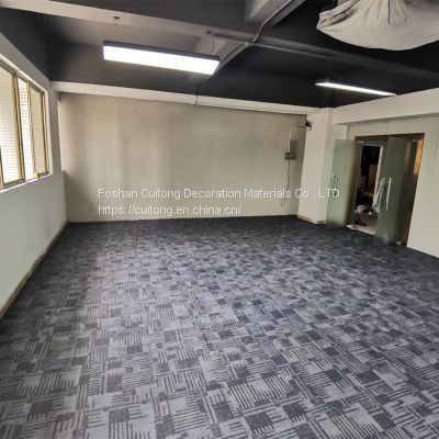 Guangdong wholesale office building office conference room plastic floor tile hotel corridor passage felt PVC floor