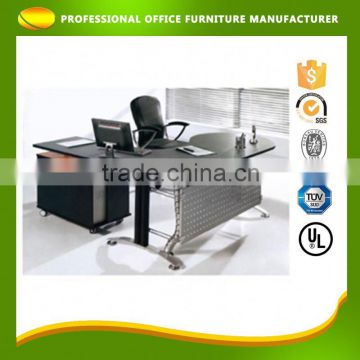 Custom Cheap Solid Wood Desk L Shape Office Director Table Design