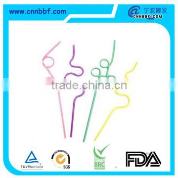 Childrens party colorful crazy loop magic straws