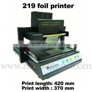 TJ 219 Auto foil printerNetwork port Print Interface including gold,siver foil 20cm*50m/roll