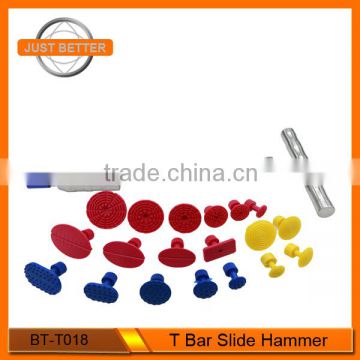 High quality PDR Dent T Bar slide hammer with 19pcs pull tabs