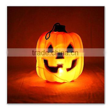 large lighted decorative Halloween pumpkin