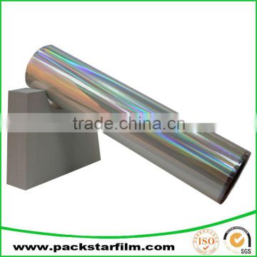 China manufacturer of rainbow transparent holographic lamination film