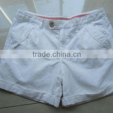2012 new fashion ladies colored sexy white cotton jeans hot shorts