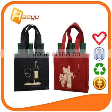 Eco-friendly non woven wine bottle bag for 6 bottle made in China