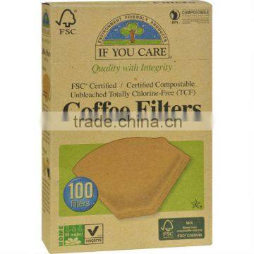 If You Care #4 Cone Coffee Filters - Brown - 100 Count