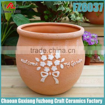 Garden round terracotta plant pots wholesale