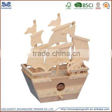 2015 china derect factory supplier handcraft sailing boat wooden model ship