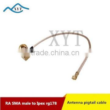 Factory Price RP SMA male Right Angle to Ipex/ufl RG178 RF coax cable