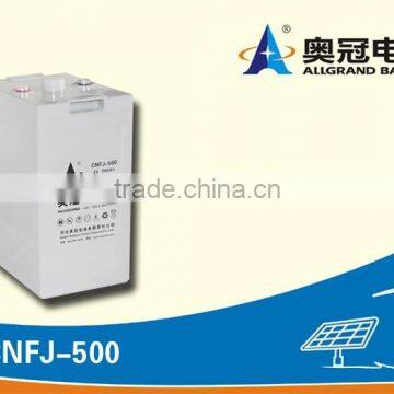 2V 500ah AGM VRLA Deep-Cycle Sealed Lead-Acid Battery with Solar Battery