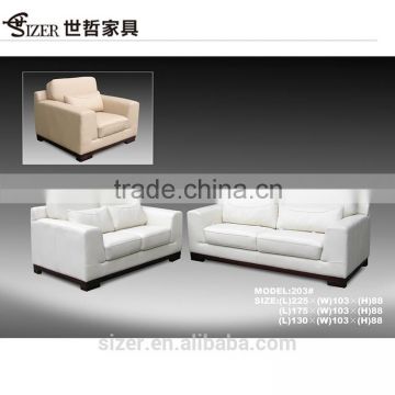 china living room leather sofa , half round leather sofa