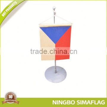 9 years no complaint factory directly table top flag stand/ tabl flag national desk flag
