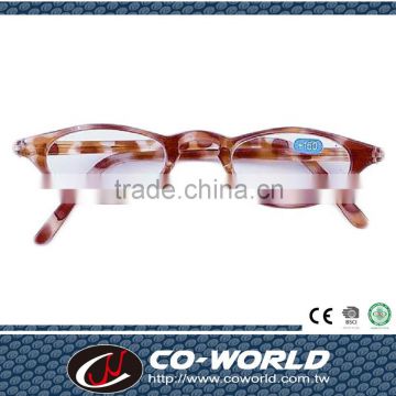 Reading glasses promotion, elongated oval eyeglass frame type, wear comfortable, Made in Taiwan
