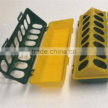 Plastic chicken long feeding trough Linear feeder for poults