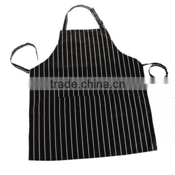 Black Adult Apron Kitchen Restaurant Bar Chef Cook Waiter Polyester Stripe Bib Cook Cleaning Avental Delantal Tools