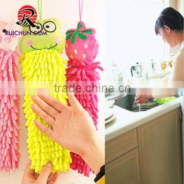 colorful beautiful microfiber cute big chenille hand towel