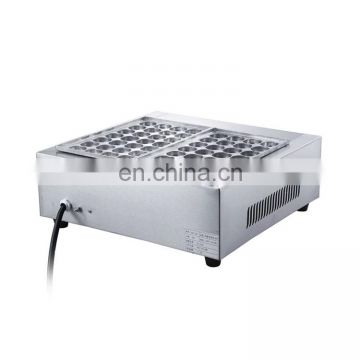 Commercial gas takoyaki grill maker machine with stainless steel body