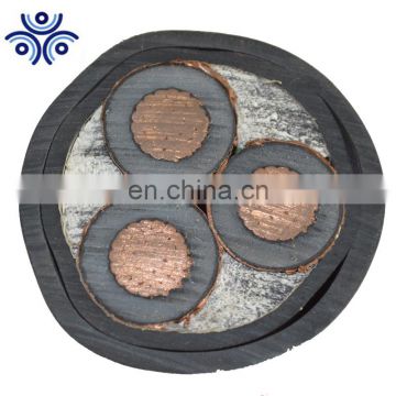 3x240 mm2 cable aluminum conductor xlpe insulated with underfround 8.7/15 kv MV power cable