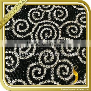 Fashionable crystal rhinestone mesh trimming sheet hotfix for garment accessories FRM-192                        
                                                                                Supplier's Choice