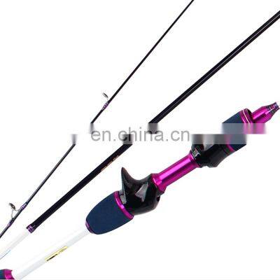 New Brilliant Purple Factory wholesale super Light 1.68m/1.8m L Strong Lure Rod River and Sea Fishing Rod