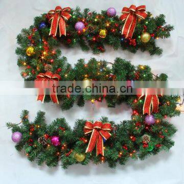 2015 wholesale decorative led christmas garland