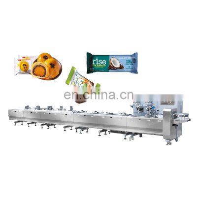 Automatic Feed Chocolate Packaging Machine High Speed Chocolate Bar Pillow Packing Machine