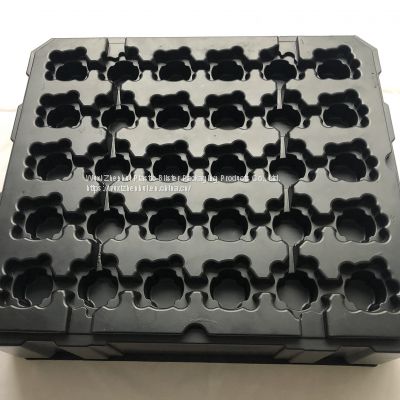 black plastic blister trays customized blister packaging trays
