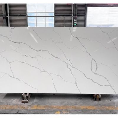 Code：6065，Calacatta artificial stone quartz slab kitchen countertops