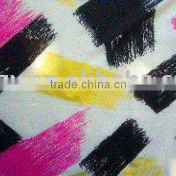 Twill printed polyester pongee fabric